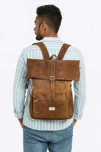 Mochila de Cuero Genuino con Cierre de Cremallera, Ligera, Duradera, Personalizable al por Mayor, para Viajes de Negocios y Portátil - Product Image 2