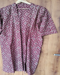 Nouvelle Robe Kimono en Coton Imprimé Floral Façonné à la Main, Respirante, à Manches Longues, pour Nuit et Plage, pour Femme - Product Image 3