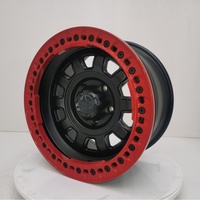 Nouvelles jantes en alliage d'aluminium forgé 6061 T6 Geruida noir mat rouge maille 17-18-20 personnalisées S3-00049