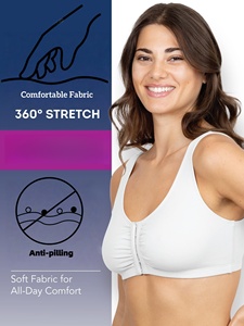 أسود ناعم جيد التهوية ، مرن من 4 طرق ، مادة مريحة عالية التمدد لملابس داخلية نسائية - Product Image 3