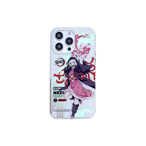 Nouvelle <span class=keywords><strong>coque</strong></span> <span class=keywords><strong>de</strong></span> <span class=keywords><strong>téléphone</strong></span> en métal à double face avec film, motif anime <span class=keywords><strong>Demon</strong></span> <span class=keywords><strong>Slayer</strong></span>, lumière bleue, pour iPhone 17 Pro Max 16 11 XS, <span class=keywords><strong>coque</strong></span> arrière IMD - Product Image 1