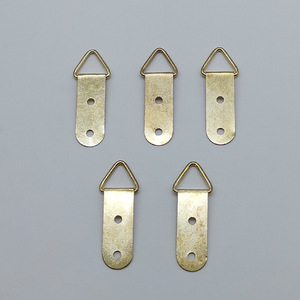 Eye Slip Hook Gold Single-sided Long Triangle <b>Double</b>-hole Stainless Steel <b>Photo</b> <b>Frame</b> Accessory - Product Image 2