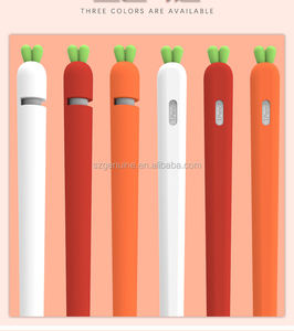 กล่องดินสอซิลิโคนนุ่มลายแครอทน่ารักสำหรับ <span class=keywords><strong>Apple</strong></span> <span class=keywords><strong>Pencil</strong></span> <span class=keywords><strong>1</strong></span>/2 ป้องกันการกระแทก ชุบด้วยไฟฟ้า งานฝีมือพิเศษ ผลิตจากวัสดุ PC ทนทาน - Product Image 5
