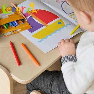 Juego de Mesa y Silla de Madera Montessori <span class=keywords><strong>para</strong></span> Niños, Escritorio Ajustable <span class=keywords><strong>para</strong></span> Niños Pequeños <span class=keywords><strong>para</strong></span> Aprender, Dibujar y Jugar en Casa o en la Preescolar - Product Image 4