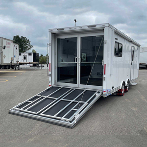 Di động <span class=keywords><strong>container</strong></span> văn phòng Trailer trên bánh xe ngoài trời công việc trang web văn phòng cho xây dựng Caravan văn phòng Trailer - Product Image 3