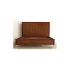 Cama Moderna de Madera de Teca Sólida con Artesanía Robusta y Belleza Natural para un Centro de Dormitorio Cómodo y Duradero - Product Image 4