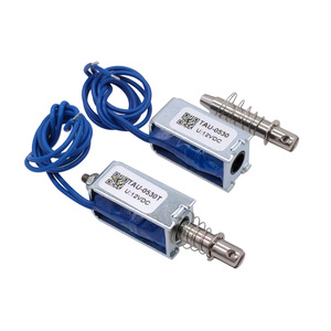 Dc 6v 12v <span class=keywords><strong>24v</strong></span> manyetik Solenoid Tau-0530 Push & pull açık çerçeve <span class=keywords><strong>Electromagnet</strong></span> Tau-0530t Tau-0530b İnme 10mm kuvvet 700g tutmak - Product Image 2