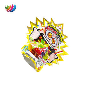 A prueba de olores algodón gomoso caramelo Pop Rocks Stand Up bolsa irregular forma especial personalizado troquelado caramelo embalaje bolsas de mylar - Product Image 5