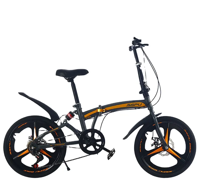 adulto folding bike 20" wheel 7 speed China factory steel folding cycle for adult / foldable bicycle folding bike for sale