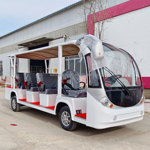 Autobús turístico eléctrico, autobús turístico escénico, 5 filas, 14 asientos, coches de transporte de hotel de fábrica, coche patrulla - Product Image 2