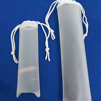 Sacs à cordon personnalisés en PE/CPE réutilisables, transparents, imperméables, pour rangement de parapluies, avec fonctions de sécurité