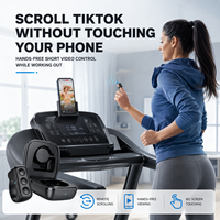 Mini Control Remoto para Selfies con Anillo, Estuche de Carga, Obturador Inalámbrico para Cámara, Control de Música y Desplazador de Video TikTok para iOS y Android