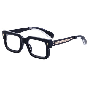 98159 nueva moda gafas cuadradas gafas marco de metal hombres <span class=keywords><strong>retro</strong></span> clásico marcos ópticos 2024 - Product Image 6