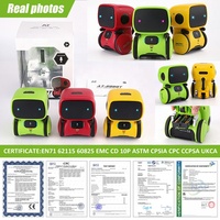 Robot à commande vocale avec capteur tactile, rotation à 360°, enregistrement, répétition, chant, danse, yeux LED, jouet éducatif en plastique, cadeau pour enfants