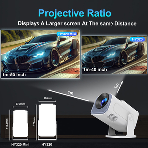 Hy320 Pro Thông Minh <span class=keywords><strong>Android</strong></span> TV Xách Tay <span class=keywords><strong>Mini</strong></span> Máy Chiếu Wifi Màn Hình Gương 4K Full HD Máy Chiếu Cho Rạp Hát Tại Nhà Điện Thoại Di Động - Product Image 2