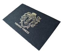 Cartes de visite personnalisées de luxe avec impression de logo en feuille d'or, carton de haute qualité, impression typographique PVC, vernissées, impression personnalisée