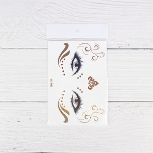 Visage tatouages autocollant papillon <span class=keywords><strong>étoile</strong></span> tache de rousseur métallique <span class=keywords><strong>tatouage</strong></span> temporaire pour femmes filles maquillage danseur Costume fête - Product Image 6