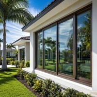 Ventana Panorámica Fija Moderna de Gran Tamaño para Casa, Ventana y Puertas Dobles con Vidrio de Bajo Consumo Energético