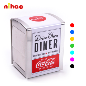 NIHAO - Caja de Metal para Servilletas, Contenedor de Servilletas de Lata, Precio Competitivo al por Mayor, Caja de Almacenamiento Rectangular para Servilletas de Hotel de Lujo - Product Image 1