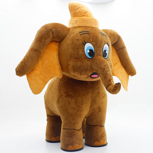 Costume de mascotte d'éléphant gonflable personnalisé, 2m 2.6m, en peluche, pour bébé, motif dessin animé, mignon, marchant, à vendre - Product Image 1