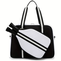 Sac de transport pour raquettes de pickleball en néoprène avec logo couleur personnalisé, capacité 30-40L pour raquettes, balles et accessoires - Utilisation adulte et enfant