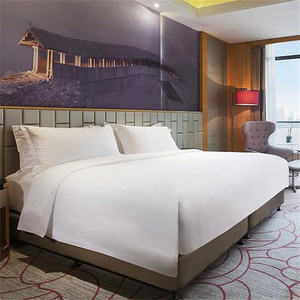 Juego de Muebles de Dormitorio Comerciales Modernos de Lujo, Base de Madera para Cama, Cabecera Resistente al Agua para Hoteles y Resorts de 5 Estrellas - Product Image 3