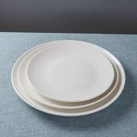 Assiette creuse en céramique orientale élégante et luxueuse, passe au lave-vaisselle, 14, 16, 18 pouces, grande assiette de service pour restaurant, maison, table