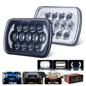 Faro LED rectangular de haz Alto y Bajo para camión, 6x7, 5x7 pulgadas, cuadrado, accesorios para Jeep Cherokee XJ - Product Image 1