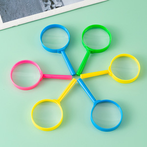 Lupa de mano colorida para niños, herramienta de observación para investigación científica y enseñanza, de plástico, 60mm - Product Image 3