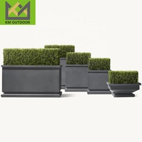 Kingmake Vente directe d'usine Jardinière de jardin Argile Ciment Grands pots en béton Balcon Cour Grand sol Pots de fleurs et jardinières