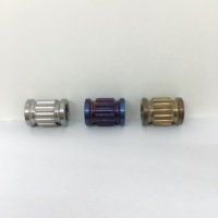 Outdoor EDC Werkzeug Titan legierung TC4 Messer Anhänger Fallschirm schnur Perlens chloss Stopper Verschluss