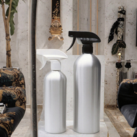Flacon pulvérisateur rechargeable en métal de 100 ml avec gâchette en aluminium pour parfum, soins de la peau, lotion et logo personnalisé