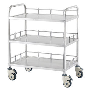 हैओहान 2025 नए 304 201 स्टेनलेस स्टील असेंबल मेडिसिन कार्ट मेडिकल ट्रॉली गाड़ी - Product Image 2