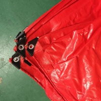 Bâche en PE imperméable de qualité supérieure, résistante aux UV, orange, 18*18 pieds, pour le camping, la construction, l'agriculture, directement de l'usine