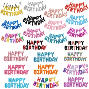 Oro di <span class=keywords><strong>Buon</strong></span> <span class=keywords><strong>Compleanno</strong></span> bandiera del Segno Palloncini, 16 Pollici Foglio di Mylar Lettere Palloncini banner Riutilizzabile per il <span class=keywords><strong>Compleanno</strong></span> Decorazioni SBF004 - Product Image 1