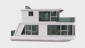 Casa Flotante de Lujo de Aluminio con Motor Fuera de Borda Yate para Deportes Acuáticos y Pesca en Río - Product Image 6