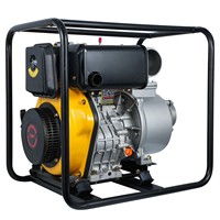 Pompe à eau diesel manuelle auto-amorçante en aluminium de haute qualité CHANGZHOU VISION 100 mm, démarrage électrique, 406 cm³, 31 HP
