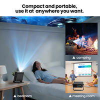Proyector XNANO Certificado por Netflix GT350 Android 14 Google TV 1080P de Alto Lumen, Proyector Inteligente para Interiores y Exteriores con Enfoque Automático
