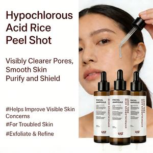 차아염소산 필 샷 각질 제거 세럼 쌀 추출물 판테놀 보습 죽은 피부 세포 및 모공 블랙헤드용 - Product Image 4