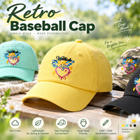 Casquette de baseball souple et non structurée style vintage, imprimée avec logo personnalisé, motif léopard camouflage à pois, faible MOQ, broderie personnalisée 100%
