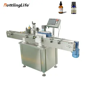 High speed Automatic glass jar self adhesive sticker labeling machine with date printer labeling machine batch code