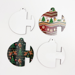 Vendita di <span class=keywords><strong>beneficenza</strong></span> ciondoli per dipendenti ornamenti regalo sublimazione in bianco Mdf ornamenti natalizi spazi vuoti - Product Image 6