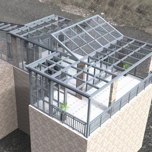 <span class=keywords><strong>Prix</strong></span> d'usine Serre préfabriquée Sun Room Maison en verre étanche insonorisée <span class=keywords><strong>Solarium</strong></span> en aluminium extérieur Sunroom - Product Image 6