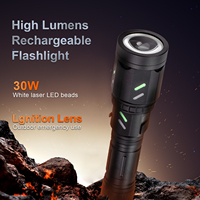 Lampe torche tactique rechargeable Helius 10000 lumens, portée 1000 mètres, haute puissance, laser blanc, lanterne LED pour le camping