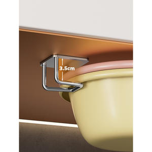 Nouveaux crochets adhésifs muraux de style luxe léger, rectangulaires, finition chromée, sans perçage, pour salle de bain et cuisine - Product Image 5