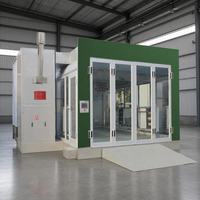 Cabines de peinture pour voitures au gaz naturel Elite 24 kW, prix départ usine, 80 unités ° Cabine de peinture au four avec ventilateur turbo européen et contrôle par variateur de fréquence