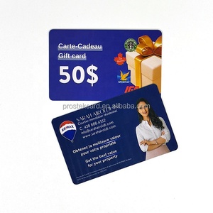 Carte de visite personnalisée en PVC plastique imprimable de haute qualité, bon de fidélité personnalisé, carte cadeau - Product Image 2