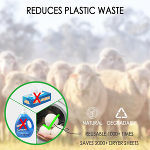 Boules de séchage en feutre de mouton de Nouvelle-Zélande en gros, boules de séchage de linge réutilisables, boules de laine biologique, approvisionnement en vrac - Product Image 4