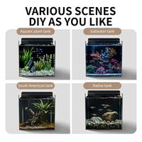 Aquarium Marin Professionnel en Verre Ultra Blanc avec Filtre et Écumeur