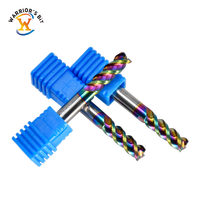 Fraise à queue Warrior's Bit en carbure monobloc à 3 cannelures de haute précision pour routeur CNC, pour aluminium OEM/ODM